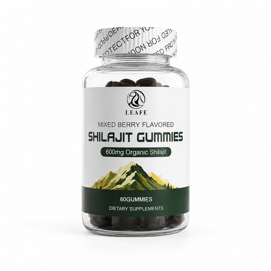 Shilajit Gummies — Énergie & Vitalité au Shilajit Bio de l'Himalaya | 600mg | Goût Baies des Bois