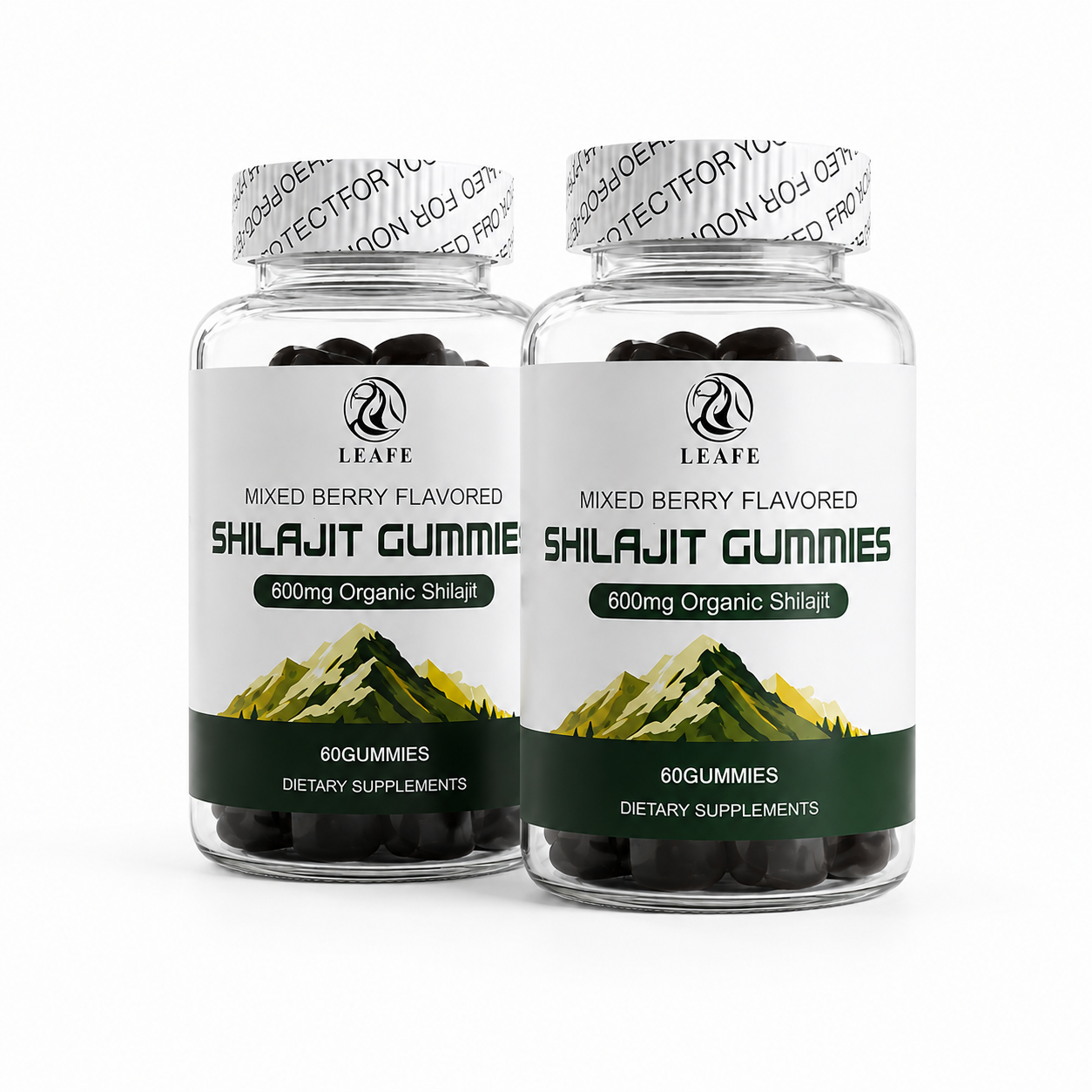 Shilajit Gummies — Énergie & Vitalité au Shilajit Bio de l'Himalaya | 600mg | Goût Baies des Bois